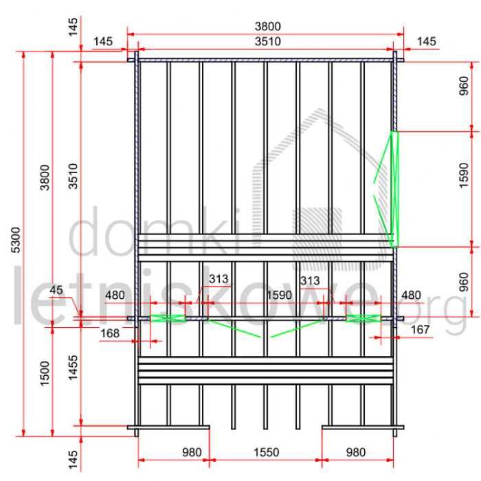 Drewniany domek letniskowy Igor I 12 + 5,2 m2 - ROD, ośrodek, działka