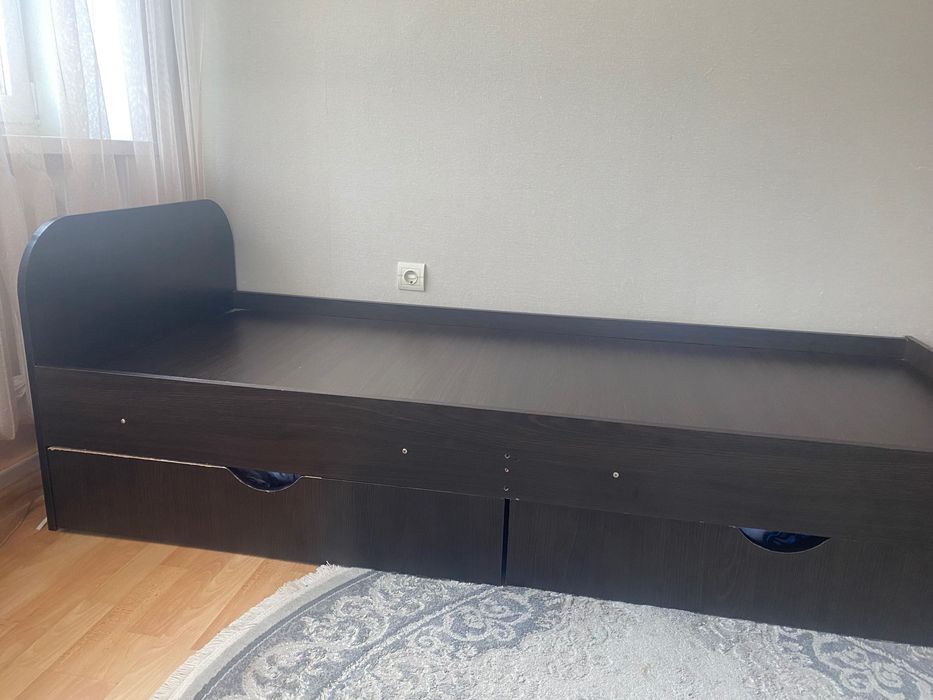 Ліжко Світ Меблів Соня 80х190 см з шухлядами колір Венге