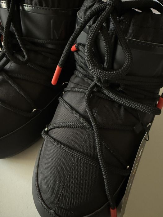 Moon boot чорні з серденьком