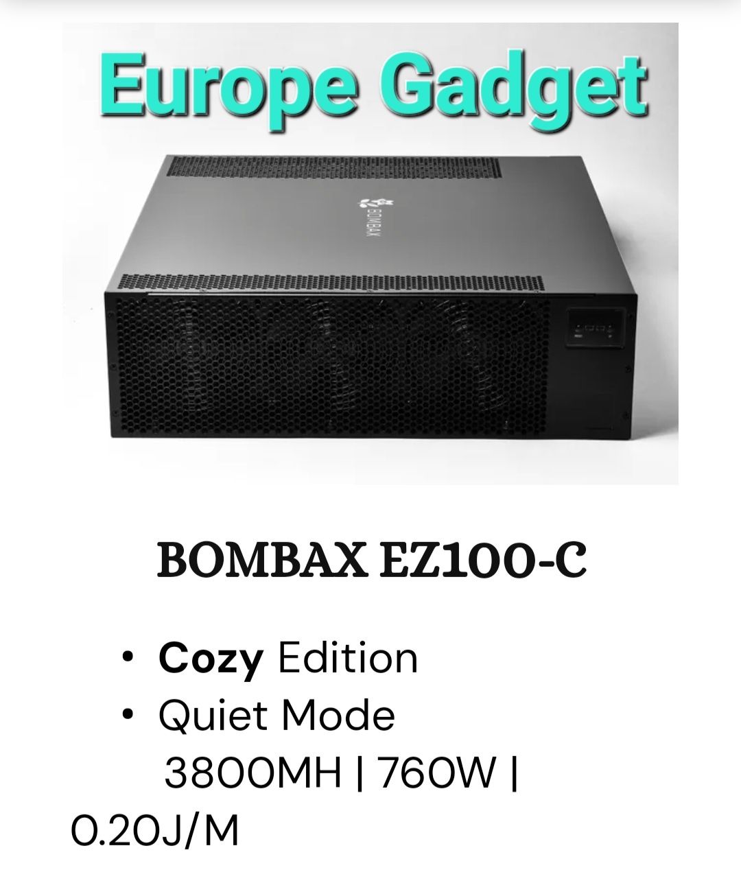 Bombax EZ100-C (3800MH) ETC Miner