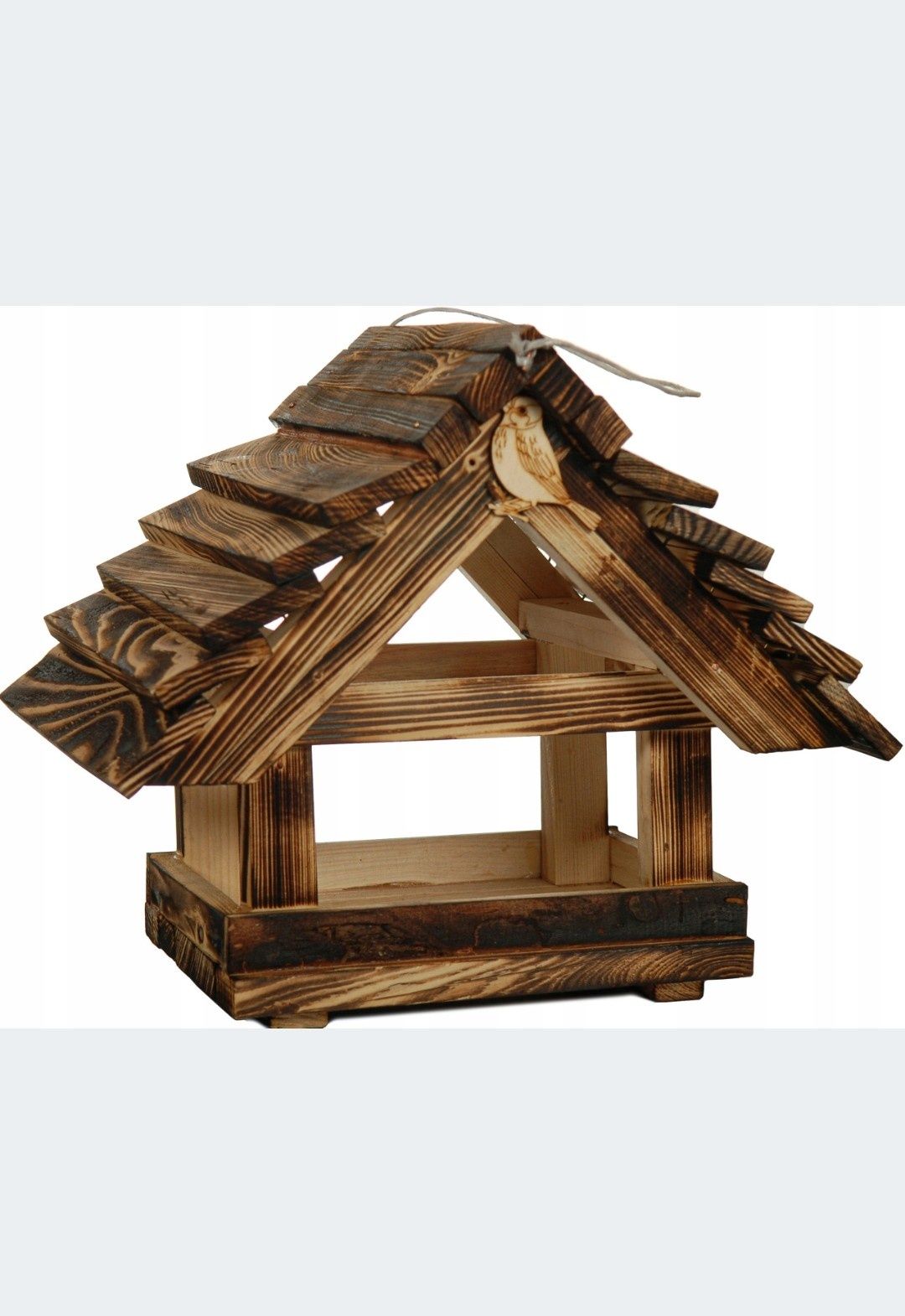 Karmnik dla ptaszków drewniany handmade duży super jakość