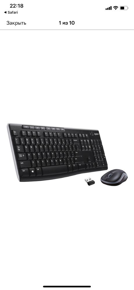 Комплект клавіатура та миша безпровідні, Logitech