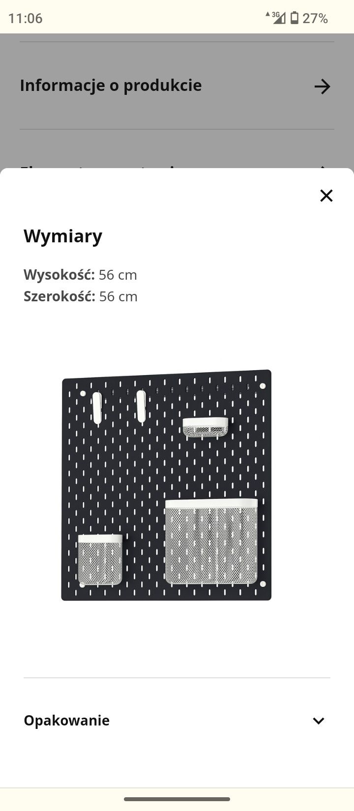 Organizer z IKEA - wraz z elementami stan bardzo dobry