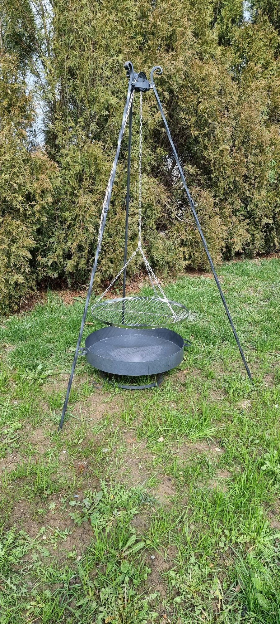 Grill XXL palenisko+ruszt+trójnóg