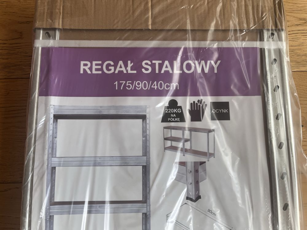 Regał stalowy 175/90/40cm 220kg na półkę
