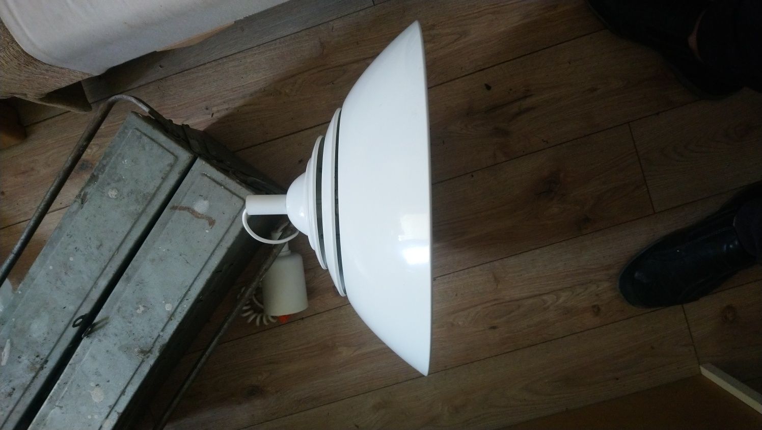 Lampa biała sufitowa 43cm. Loft