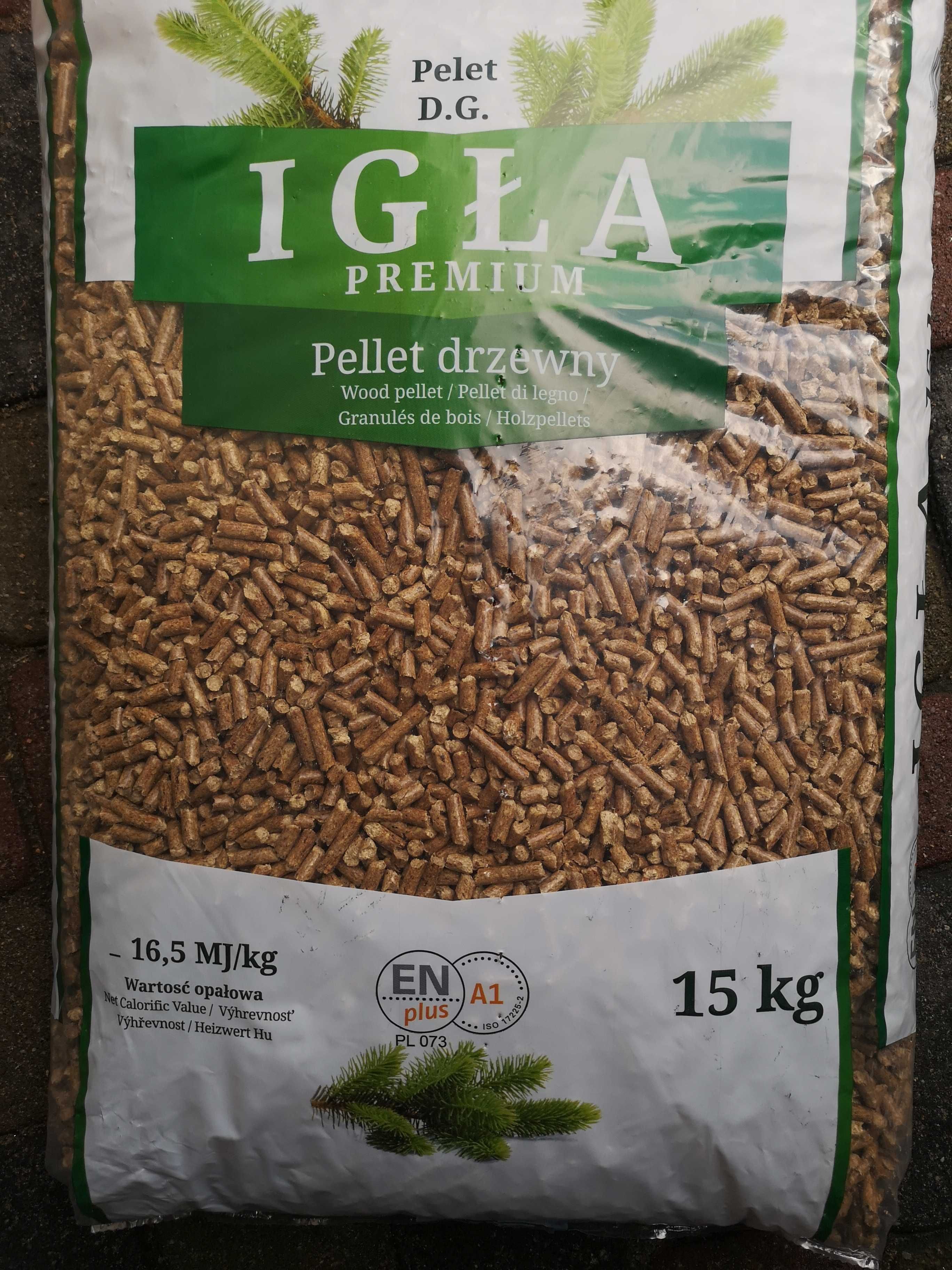 Pellet a1  din  en Plus   PREMIUM  Drzewny 6mm 8mm  igla Debowy 6mm