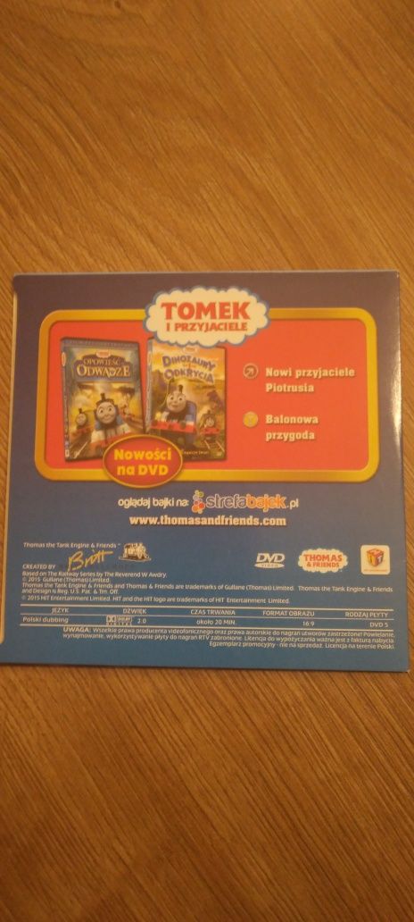 Bajki płyta DVD Tomek i przyjaciele