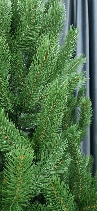 Ялинка штучна лита 1,8м зелена Преміум якість Елка искусственная литая