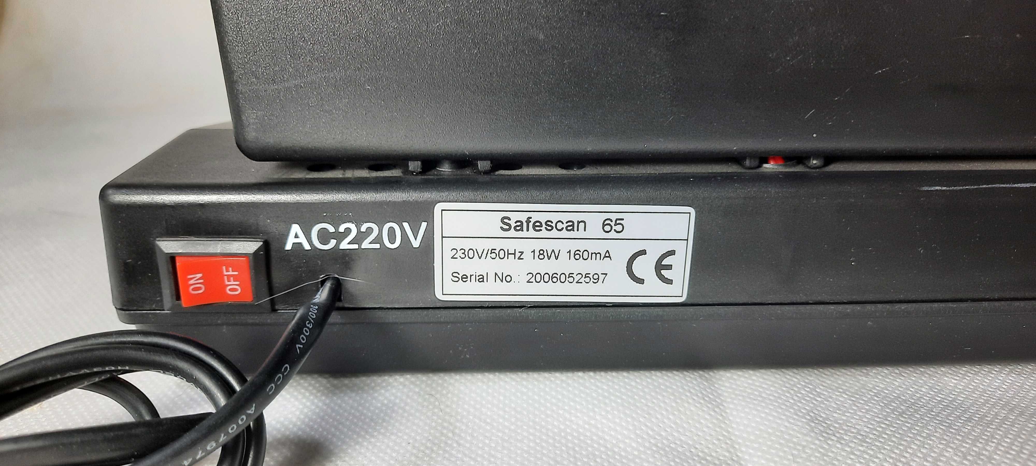 Safescan 65 Tester banknotów dokumentów UV białe światło lupa