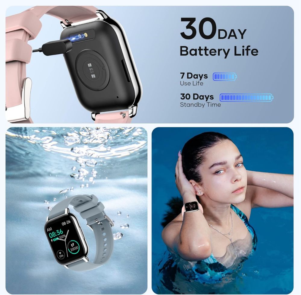 Cuteluding Smart Watch dla mężczyzn kobiet
