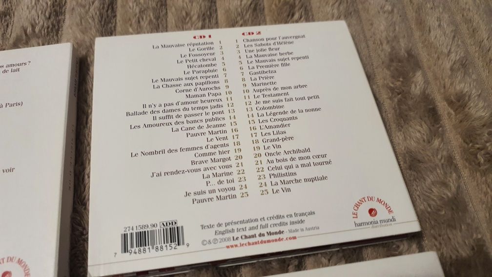 CD Le Siècle D'or Gréco , Brassens , Ferré , Trénet  8szt płyt.