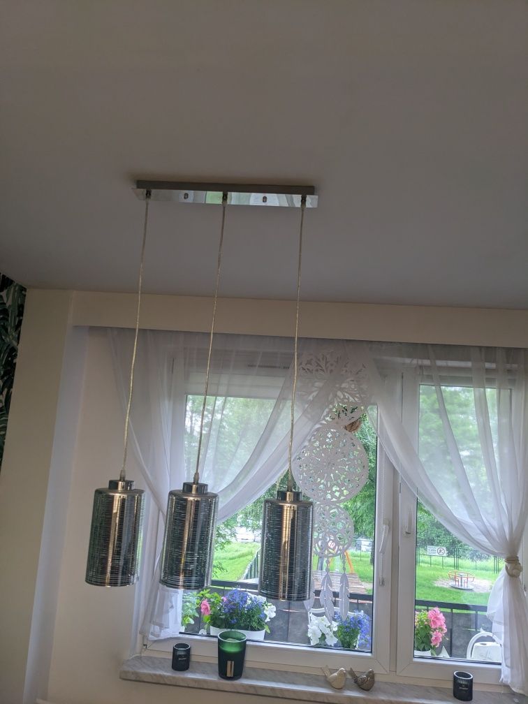 Lampa sufitowa szklana