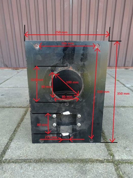 Komora powietrzna palnika, części ekogroszek Markus 25 kW