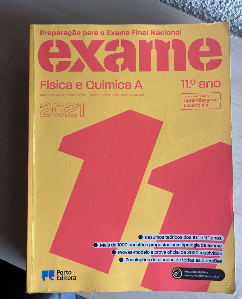 Livro de preparação para exame fisica e quimica A