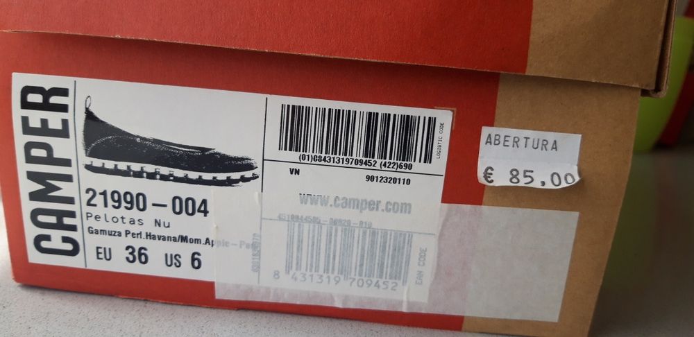 Sapatos camper 36 - usados 1 vez
