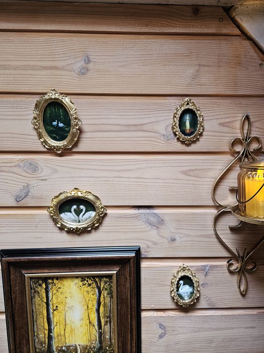 Obraz akrylowy jesienny las magiczny bajkowy 28x34