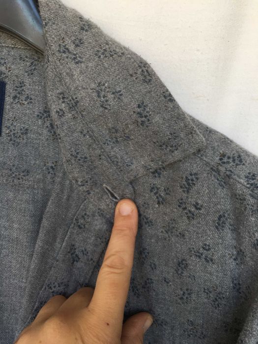 Camisa flanela cinza Pierre Cardin