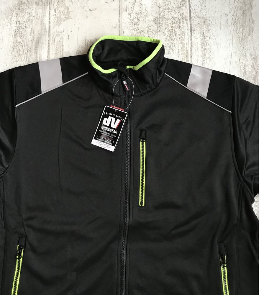 Męska Ostrzegawcza Odblaski Bluza Robocza dV Workwear XL Nowa !
