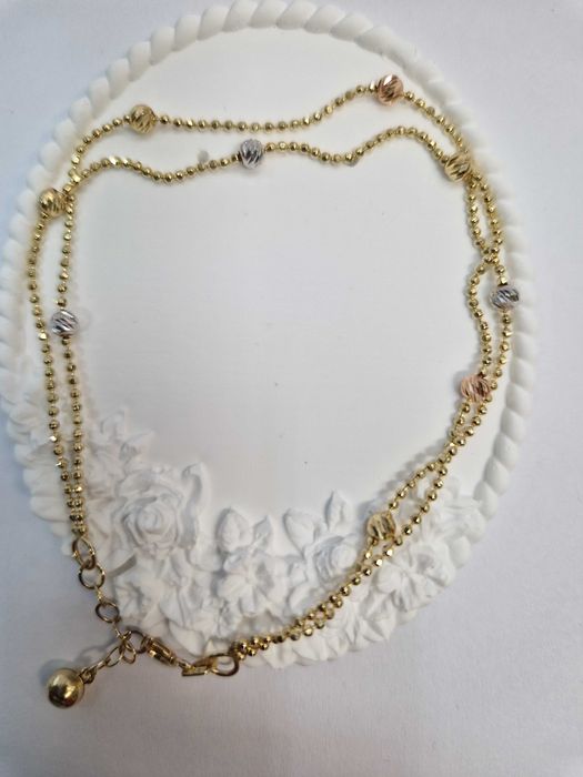 Elegancka bransoletka 3 kolory złota regulowana NOWA PR 585