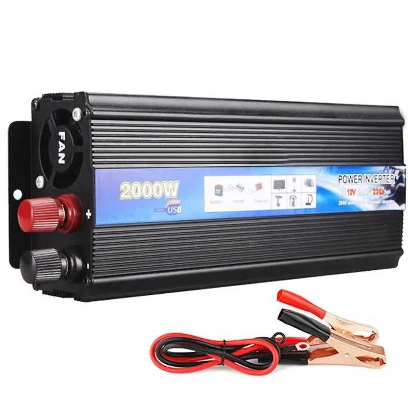 Автомобильный инвертор 12V 220V  2000 Вт