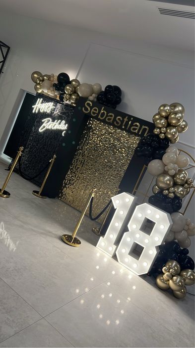 Ścianka balonowa / chrzest swiety / urodziny/ ślub