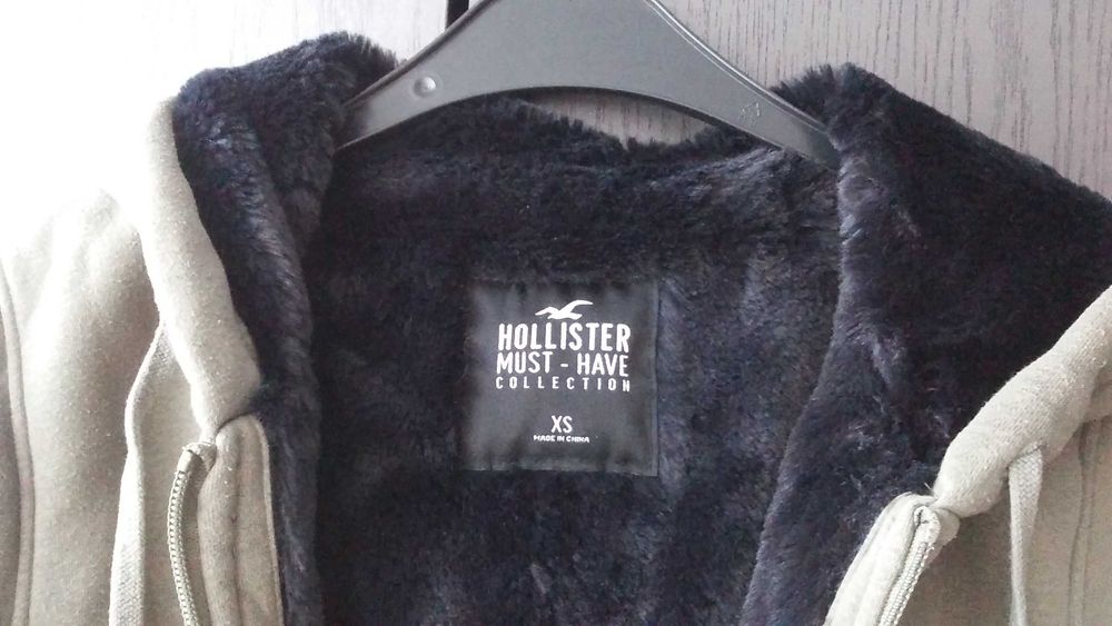 Bluza z kapturem, Hollister, Must Have Collection, XS,S, khaki,zielona