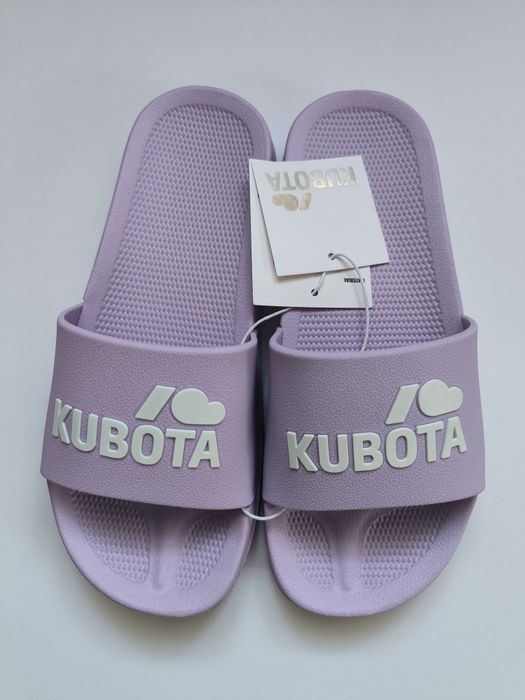 Klapki damskie Kubot 40 basenowe gumowe fioletowe
