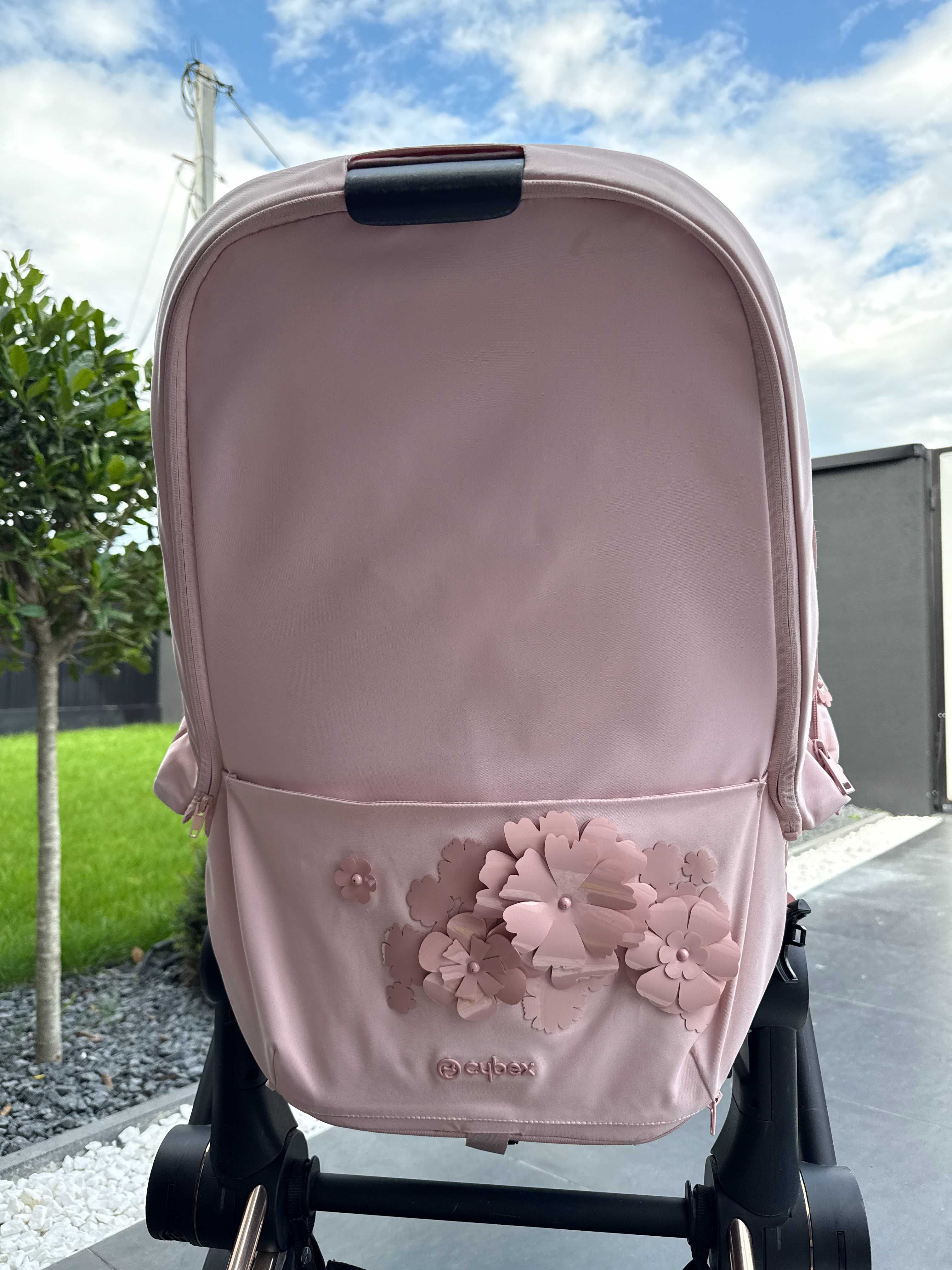 Універсальна коляска Cybex 2 в 1 Priam Lux Simply Flowers Pink