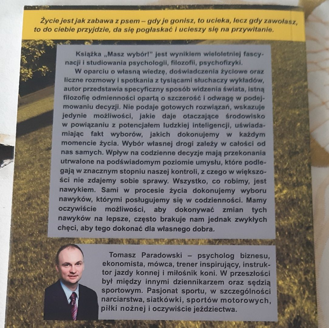 "Masz wybór" T.Paradowski