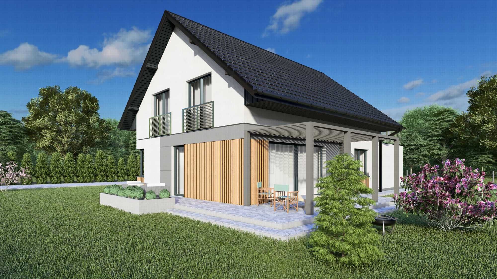 Projekty elewacji domów / Wizualizacje