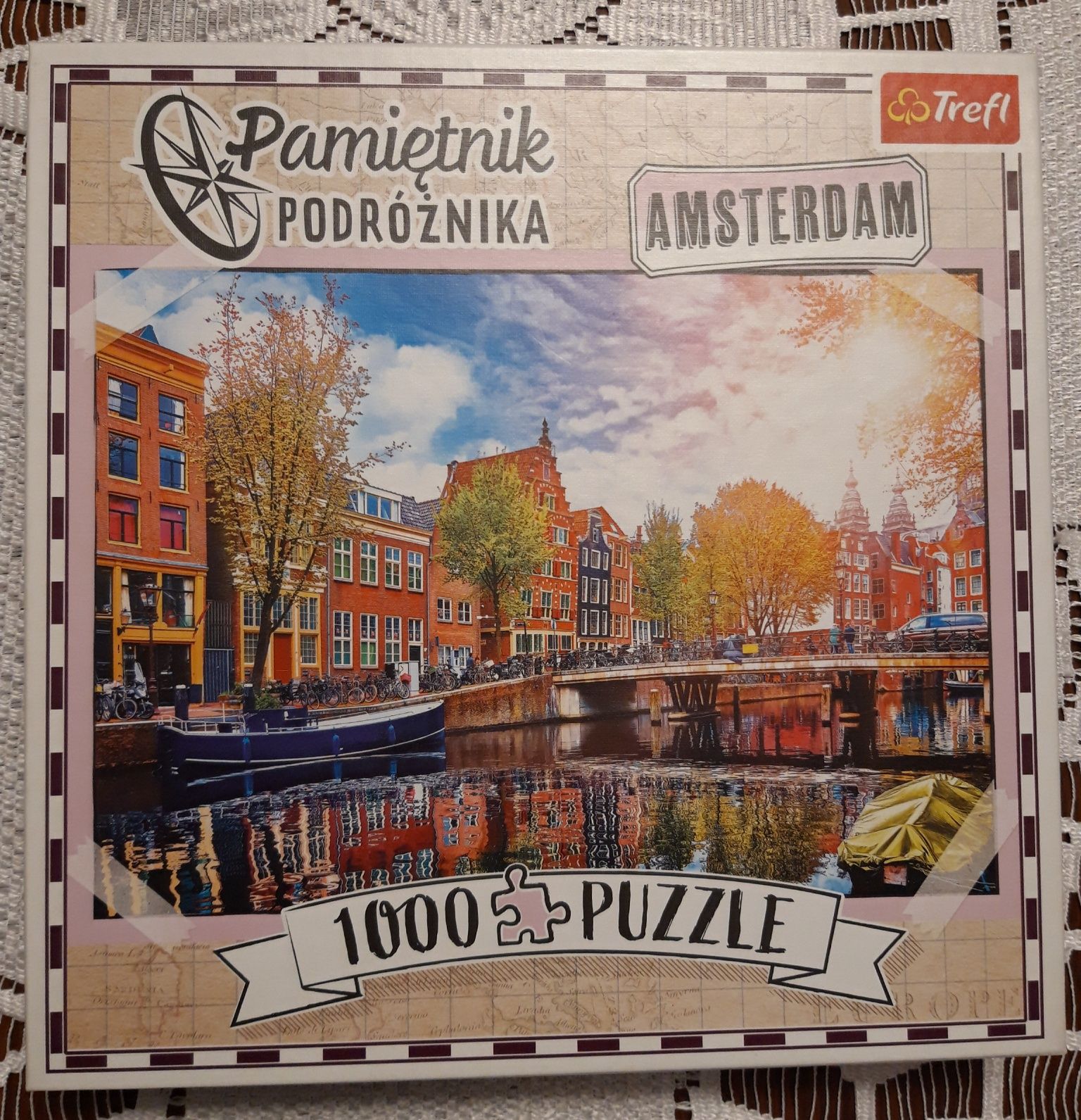 Puzzle Pamiętnik Podróżnika "Amsterdam" 1000 elementów