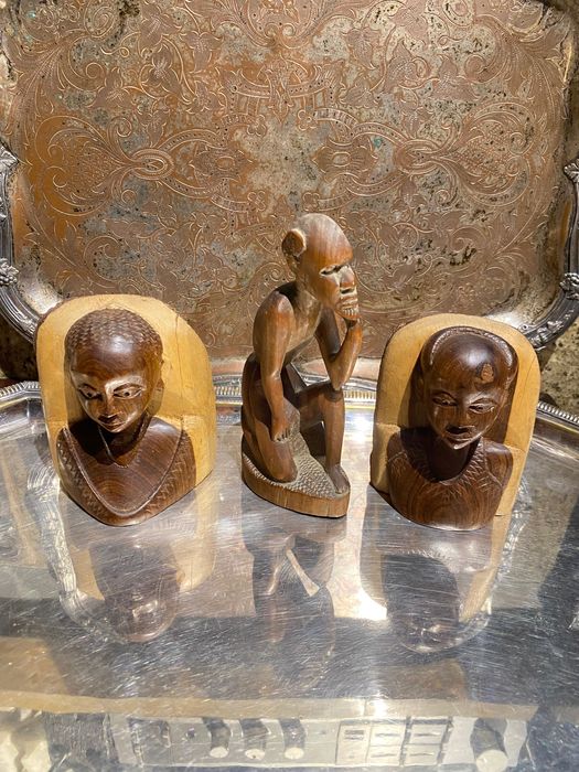 Esculturas Tribais ibinda Anos 60 Cabinda 11 cm