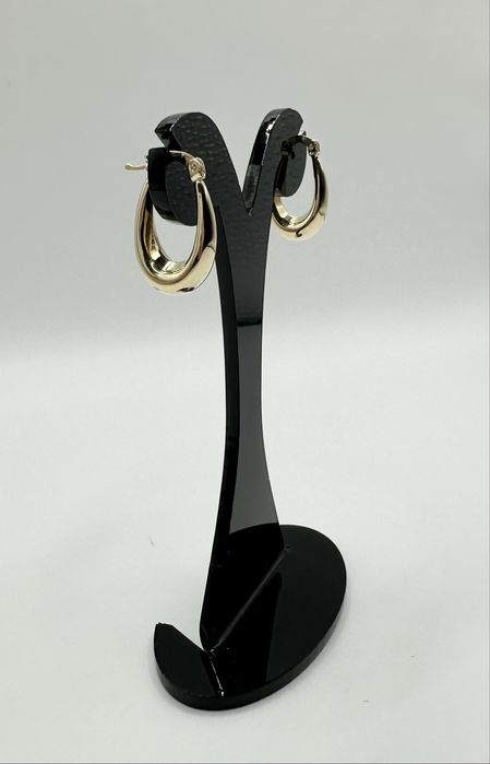 Złote Kolczyki Krople/Łezki Owalne Pr.585 NOWE !