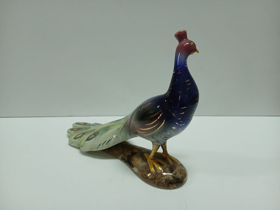 Estatueta Pavão Vintage Elpa Alcobaça