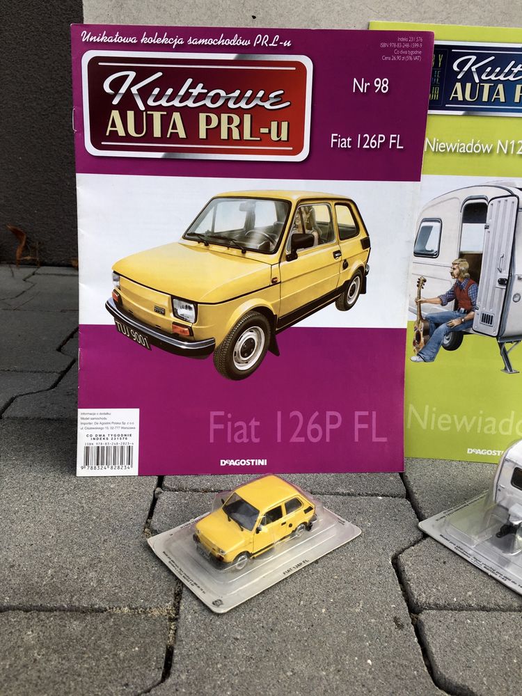 Czasopismo FIAT 126P FL +NIEWIADÓW N126-auta PRL,model,autka,kolekcja