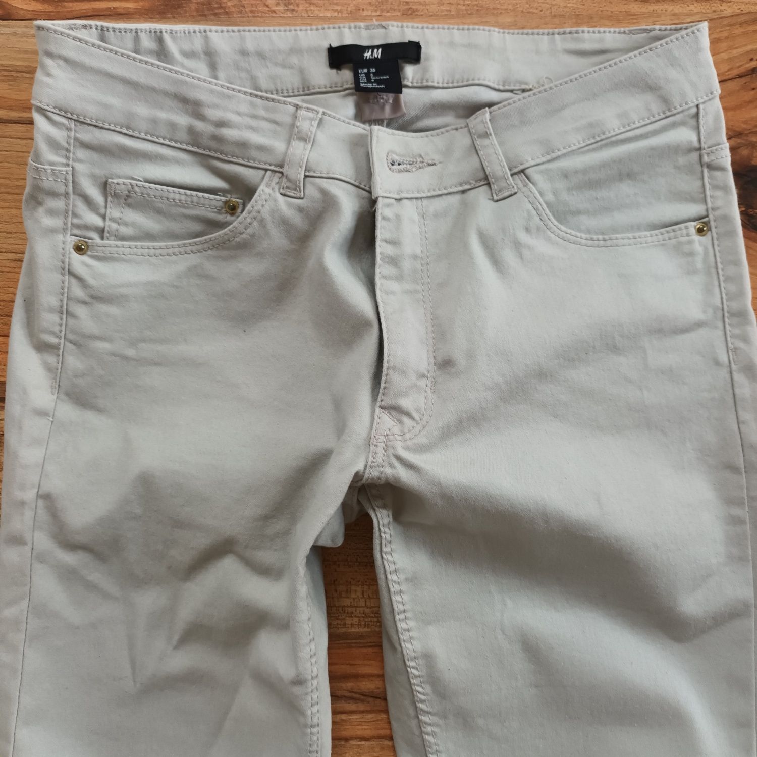 Rurki H&M 36 S jeansy spodnie jeansowe elastyczne 36 S damskie
