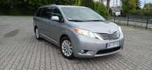 Toyota Sienna Niski przebieg, 4x4, serwisowany, 2x szyberdach