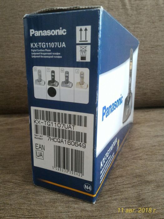 Цифровий бездротовий телефон Panasonic KX-TG 1107UA