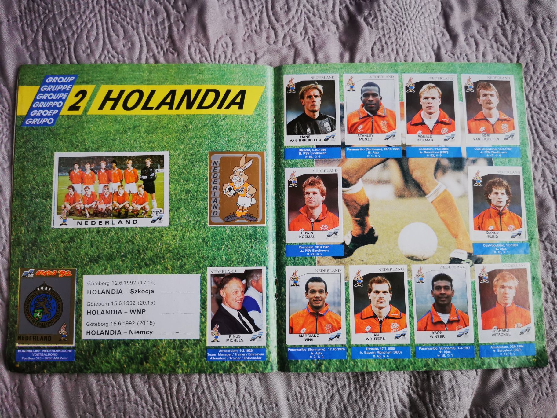 Album Panini Euro92 Szwecja 1992 kompletny