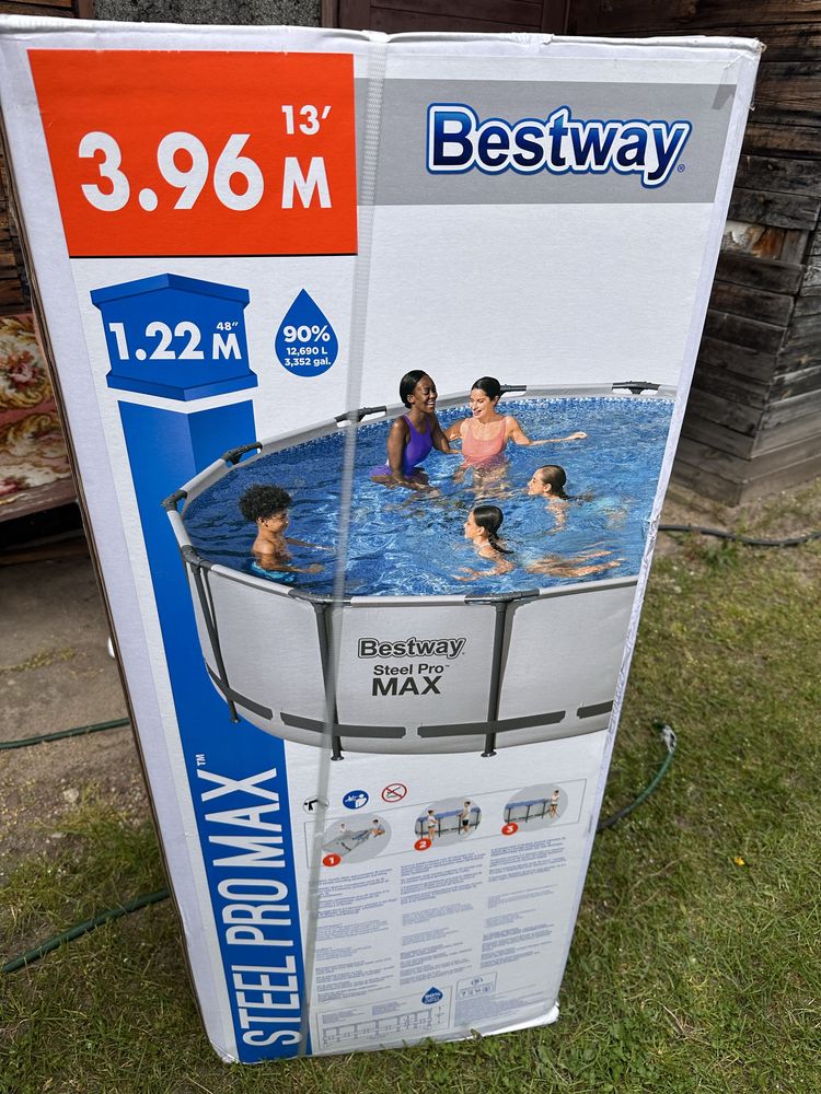 Nowy basen stelaz Bestway Steel Pro Max 3,96m oryginalnie zapakowany