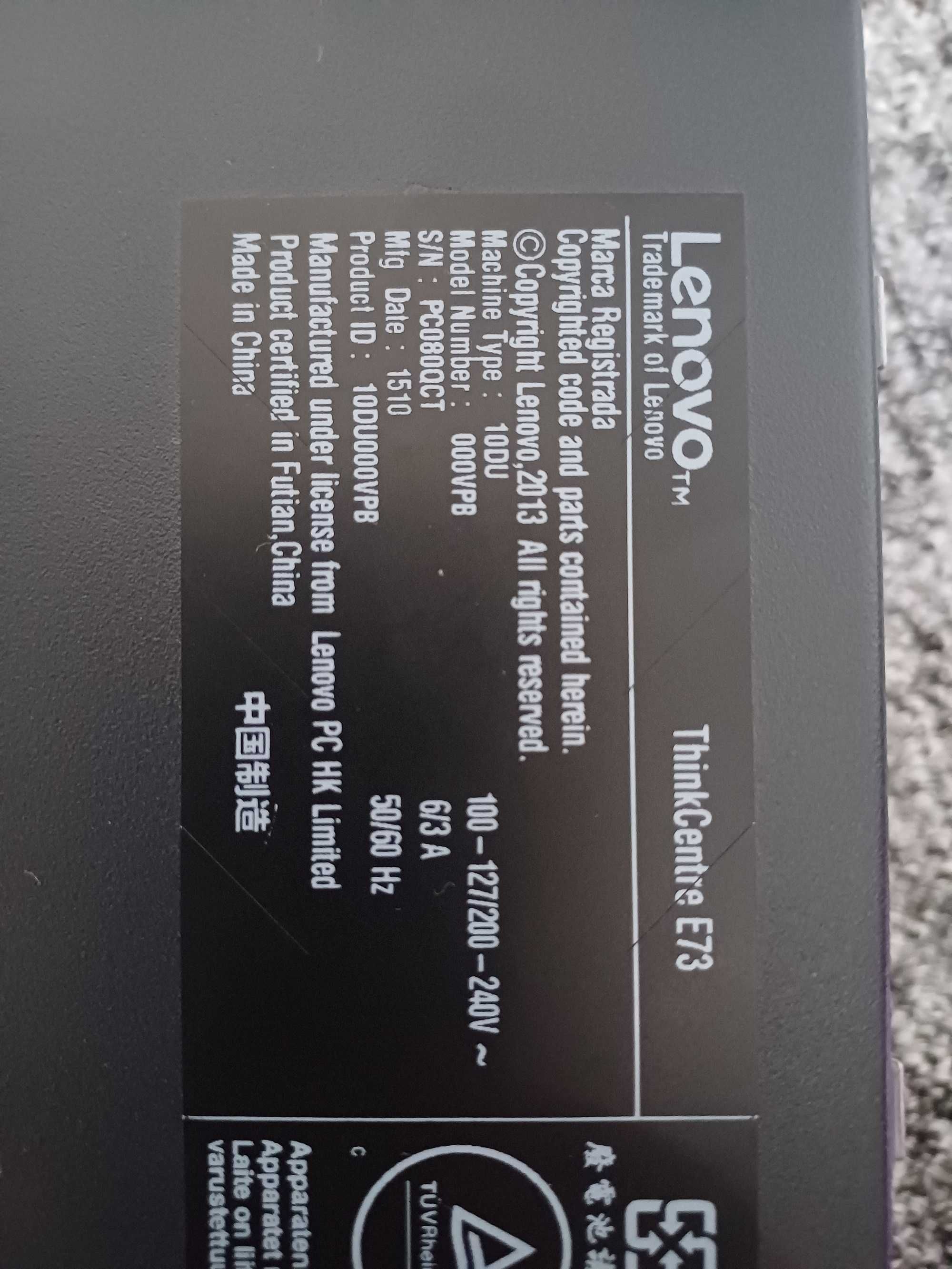 Komputer PC Lenovo ThinkCentre E73 i7 Win10 8GB Ram 1TB dysk Wi-Fi