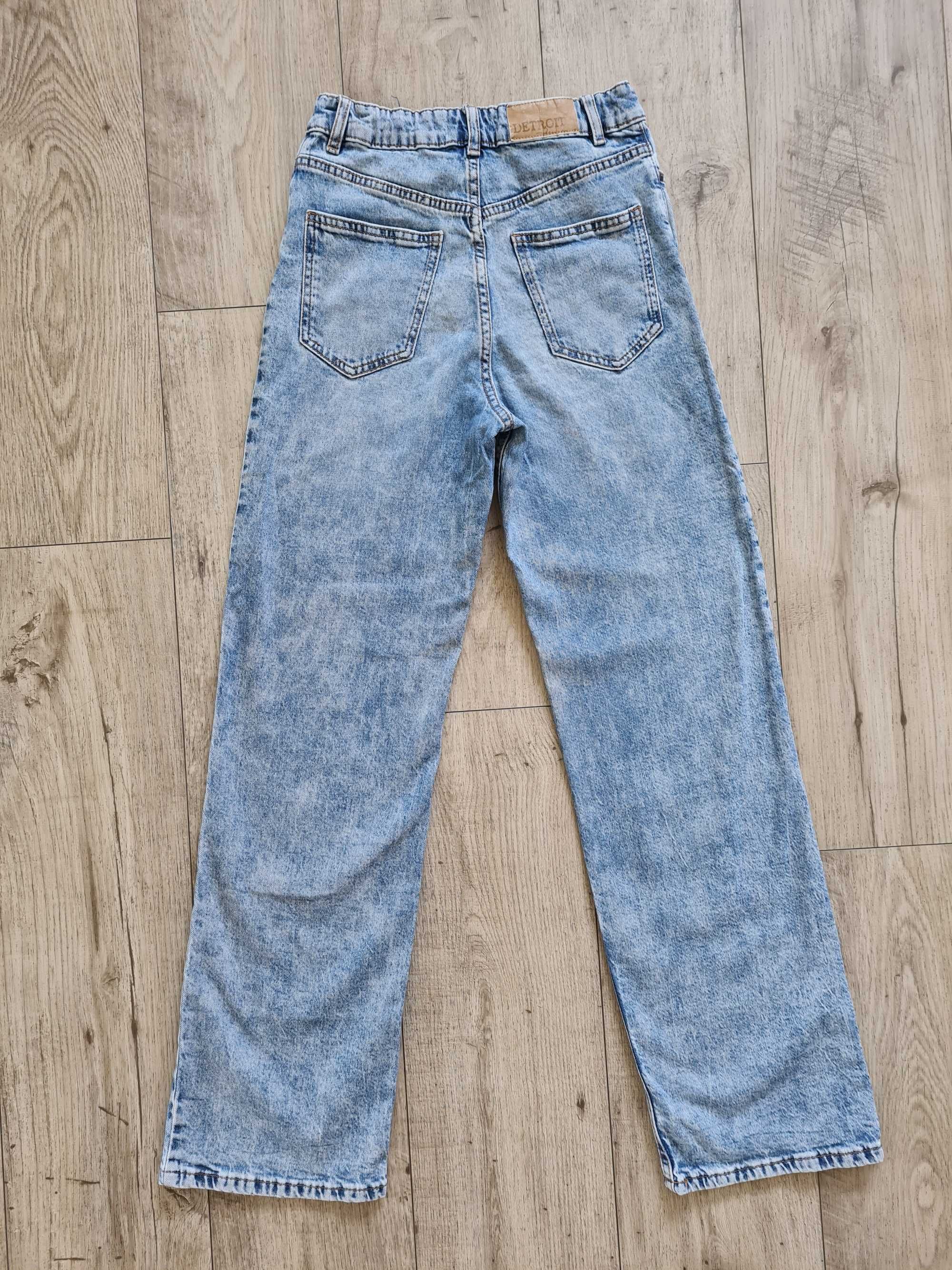 Spodnie jeansowe jeansy jasne Lindex 158