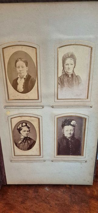 Antyk zabytek kolekcjonerski album fotografie XIX secesja Art Nouveau