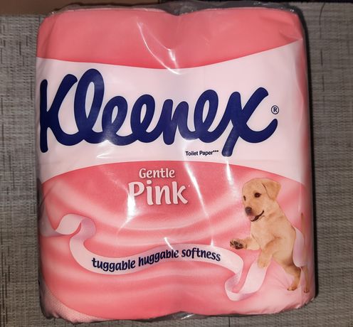 Туалетная бумага kleenex gently pink нежно розовая