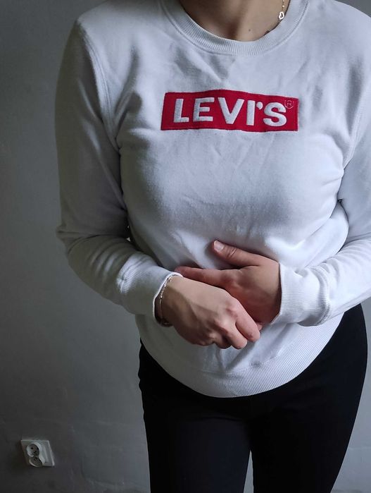 Levis biały sweter damski S