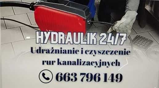 Hydraulik-Udrażnianie rur Kanalizacji- 24/7 Montaż Wodno-Kanalizacji