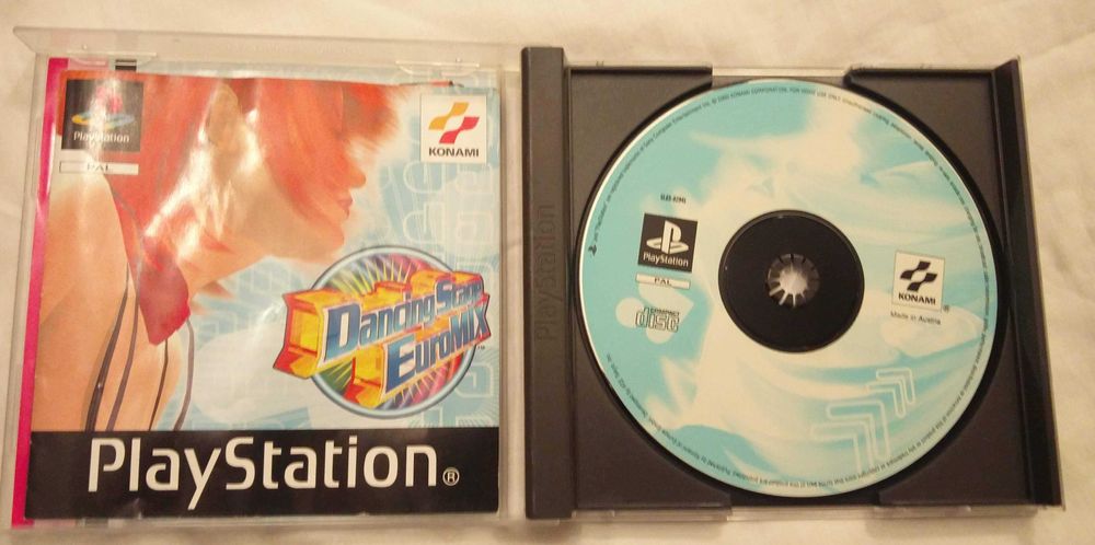 Jogo Dancing Stage Euromix e Mixer Playstation 1 PS1