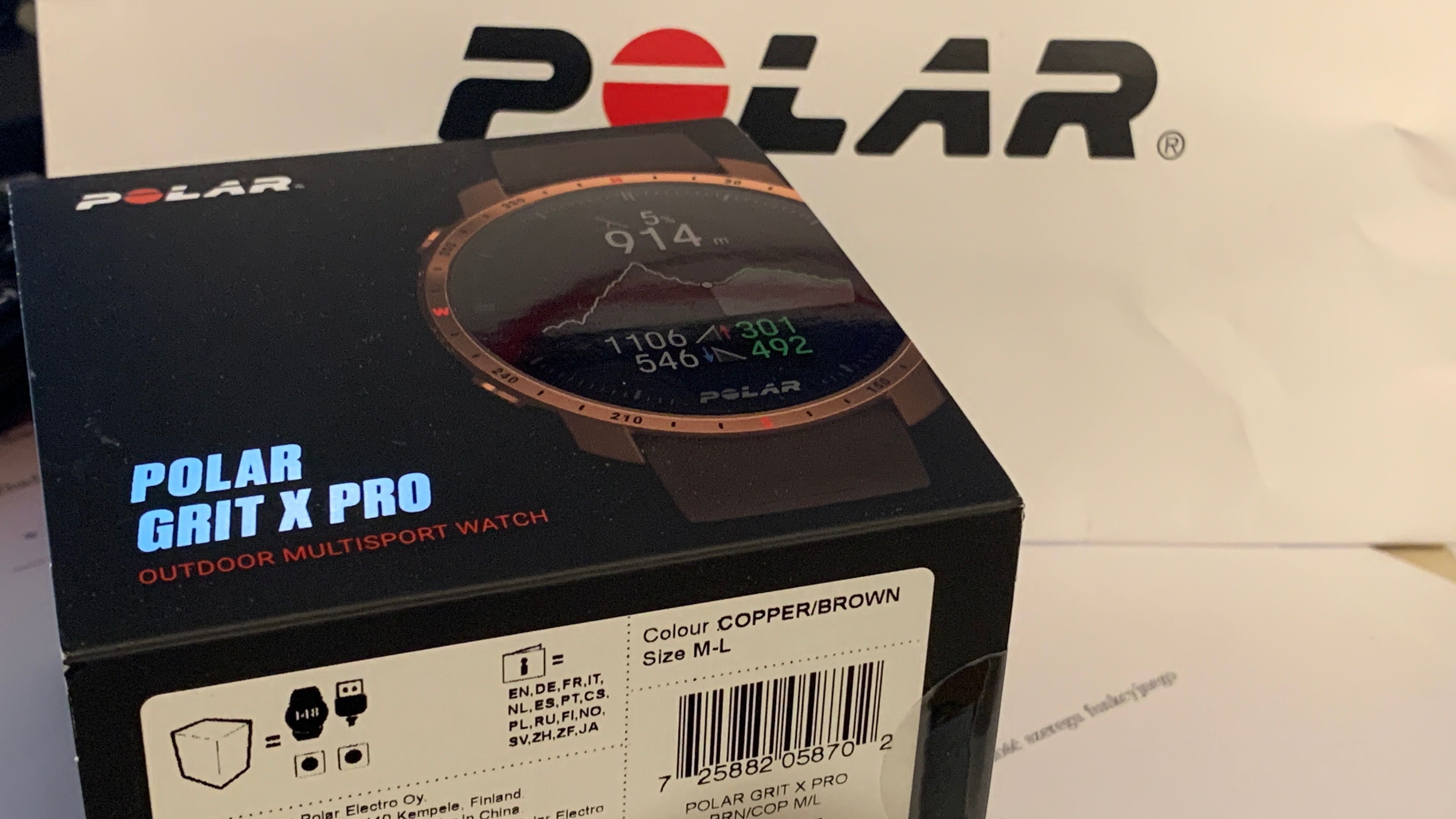 Zegarek sportowy outdoorowy kl. premium Polar Grit X Pro Copper Brown