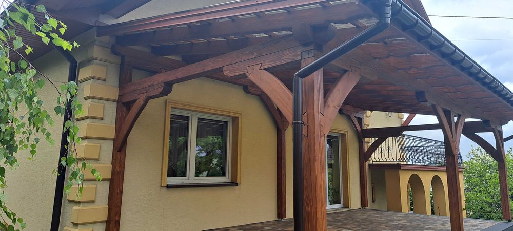 Taras drewniany / Zadaszenie